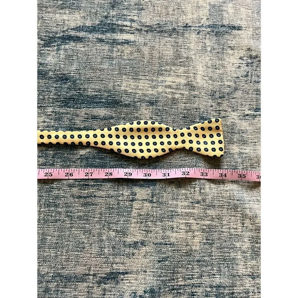 Bert Pulitzer Yellow Blue Floral Medallion Bow Tie